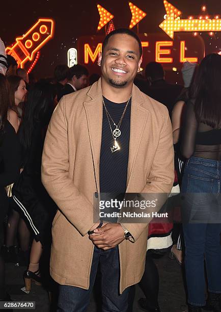 Tristan Wilds attends the Coach 75th Anniversary Party on December 8, 2016 in New York City.