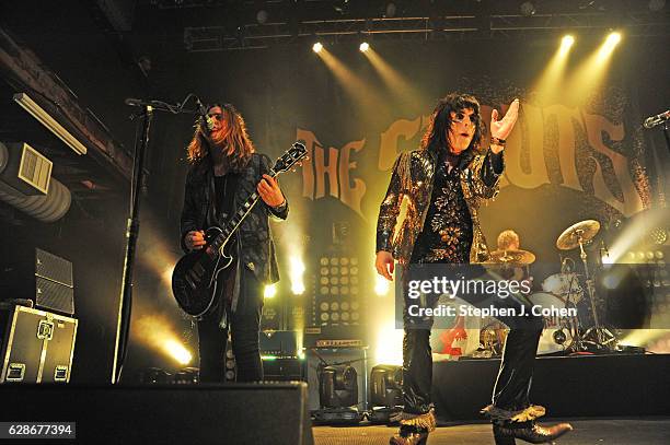 Adam Slack, Luke Spiller, and Gethin Davies of The Struts performs at Mercury Ballroom on December 8, 2016 in Louisville, Kentucky.