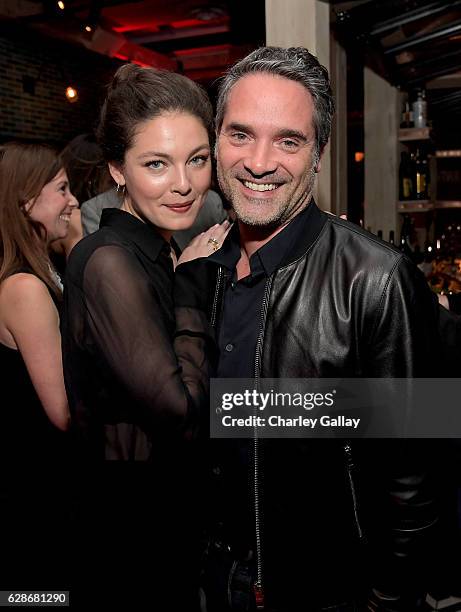 Actor Alexa Davalos and Amazon Head of International Productions, Morgan Wandell attend the Amazon Red Carpet Season Two Premiere Screening of Emmy...