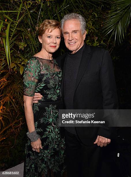 Actors Annette Bening and Warren Beatty attend the 2016 GQ Men of the Year Party at Chateau Marmont on December 8, 2016 in Los Angeles, California.
