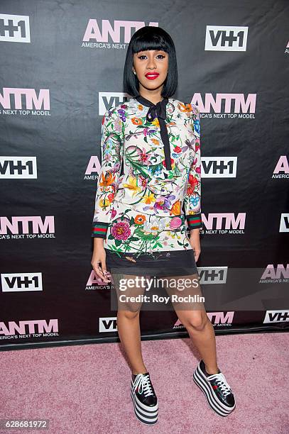 Recording artist Cardi B attends VH1's "America's Next Top Model" Premiere at Vandal on December 8, 2016 in New York City.