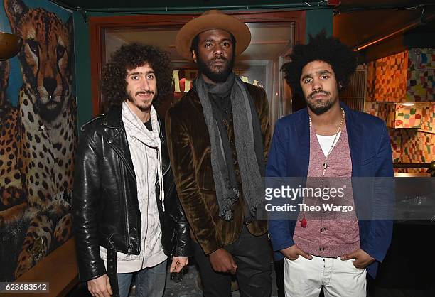 Grammy Award winner, Gary Clark Jr. And Chris St. Hilaire and Tash Neal of The London Souls celebrate the launch of Jameson Music at Pianos in NYC.