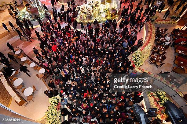 Guests arrive at the MGM National Harbor Grand Opening on December 8, 2016 in National Harbor, Maryland.