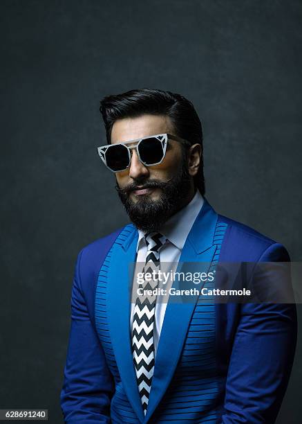 Ranveer Singh poses at a portrait session during day two of the 13th annual Dubai International Film Festival held at the Madinat Jumeriah Complex on...