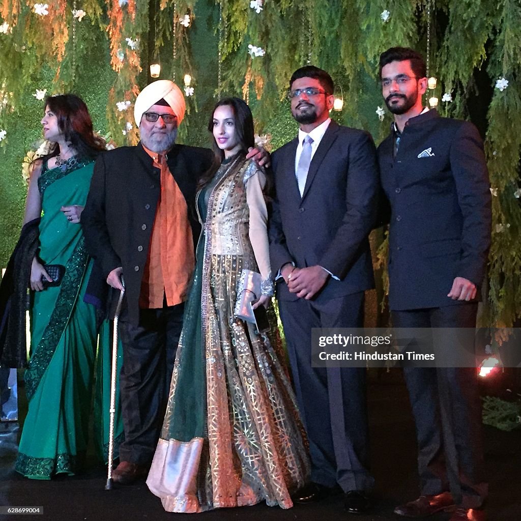 Wedding Reception Of Indian Cricketer Yuvraj Singh And Bollywood Actor Hazel Keech