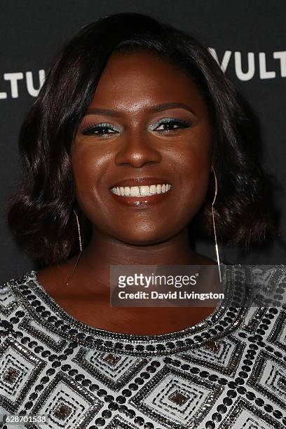 Singer Deborah Joy Winans arrives at the Vulture Awards Season Party at the Sunset Tower Hotel on December 8, 2016 in West Hollywood, California.
