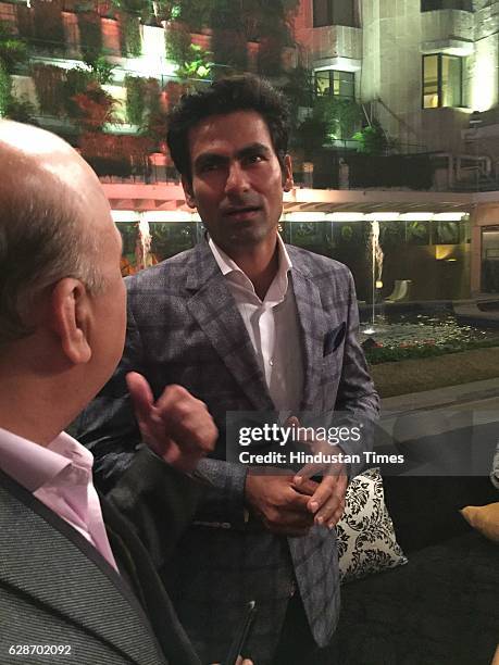 Indian cricketer Mohammad Kaif during the wedding reception of Indian Cricketer Yuvraj Singh and Bollywood actor Hazel Keech, at ITC Maurya, on...