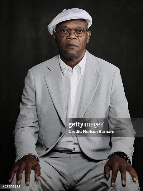 Samuel L Jackson poses at a portrait session during day three of the 13th annual Dubai International Film Festival held at the Madinat Jumeriah...