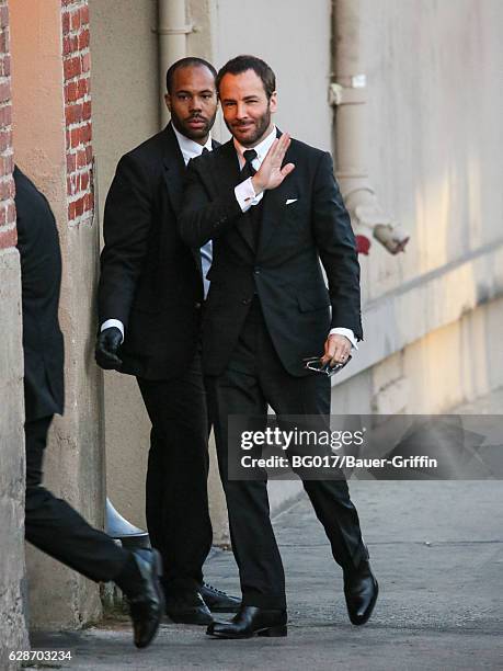 Tom Ford is seen at 'Jimmy Kimmel Live' on December 08, 2016 in Los Angeles, California.