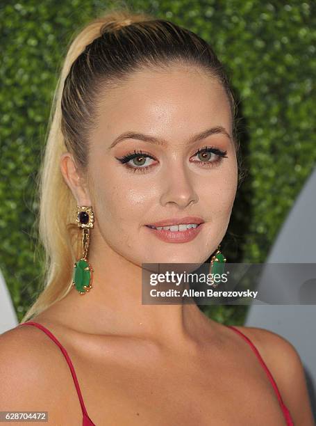 Model Simone Holtznagel attends GQ Men of the Year Party at Chateau Marmont on December 8, 2016 in Los Angeles, California.