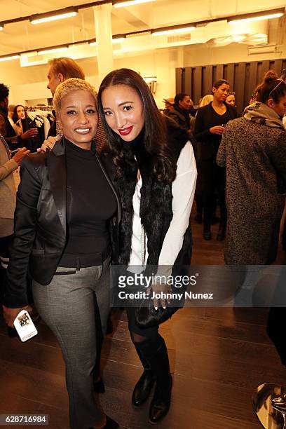 Rachel Noerdlinger and Founder and CEO of J.J. Gray Jessica Perdomo attend the J.J. Gray Holiday Trunk Show at Nesh NYC on December 8, 2016 in New...