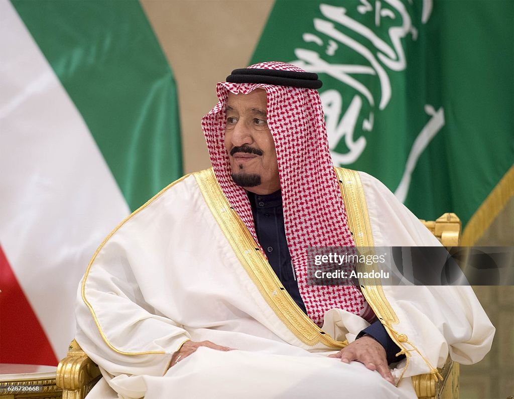 Saudi Arabia's king Salman bin Abdulaziz Al Saud in Kuwait