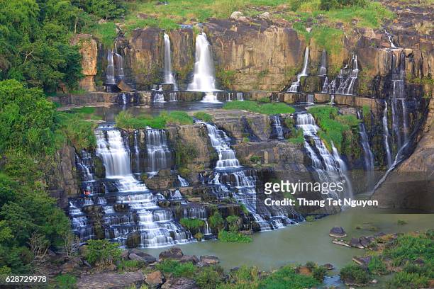 beautiful waterfall in central highland, vienam - gatlinburg stock-fotos und bilder