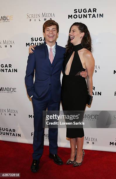 John Karna and Haley Webb arrive at the Premiere of Screen Media Films' "Sugar Mountain" at the Vista Theatre on December 8, 2016 in Los Angeles,...