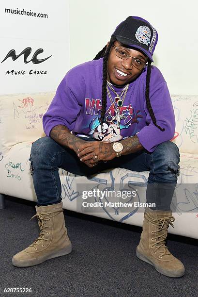 Singer Jacquees visits at Music Choice on December 9, 2016 in New York City.