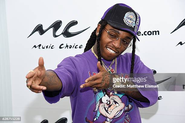 Singer Jacquees visits at Music Choice on December 9, 2016 in New York City.