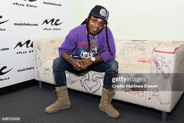 Singer Jacquees visits at Music Choice on December 9, 2016 in New York City.