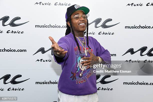 Singer Jacquees visits at Music Choice on December 9, 2016 in New York City.