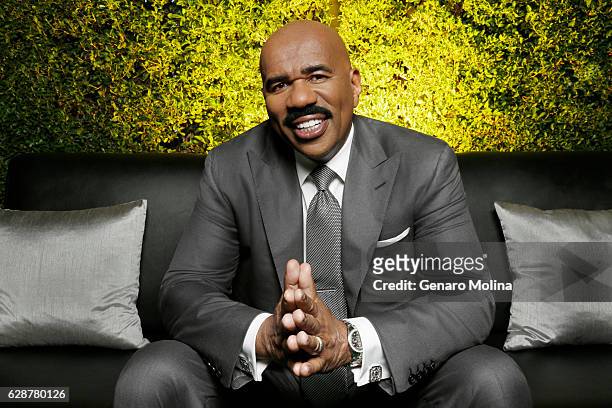 Comedian and game show host Steve Harvey is photographed for Los Angeles Times on October 28, 2016 in Los Angeles, California. PUBLISHED IMAGE....