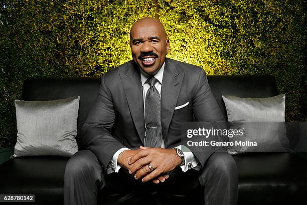 Comedian and game show host Steve Harvey is photographed for Los Angeles Times on October 28, 2016 in Los Angeles, California. PUBLISHED IMAGE....