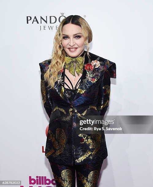 Madonna attends Billboard Women In Music 2016 Airing December 12th On Lifetime at Pier 36 on December 9, 2016 in New York City.