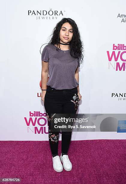 Alessia Cara attends Billboard Women In Music 2016 airing December 12th On Lifetime at Pier 36 on December 9, 2016 in New York City.