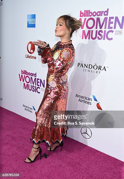 Rita Ora attends Billboard Women In Music 2016 Airing December 12th On Lifetime at Pier 36 on December 9, 2016 in New York City.