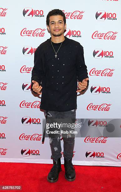 Singer-songwriter Jordan Fisher attends Z100 & Coca-Cola All Access Lounge at Z100's Jingle Ball 2016 Presented by Capital One pre-show at...