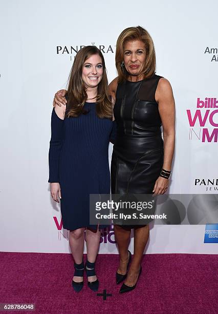 Brittany Schreiber and Hoda Kotb attend Billboard Women In Music 2016 Airing December 12th On Lifetime at Pier 36 on December 9, 2016 in New York...