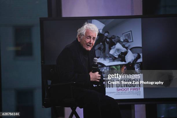 Photographer Harry Benson attends Build Series to discuss his documentary "Harry Benson: Shoot First" at AOL HQ on December 9, 2016 in New York City.