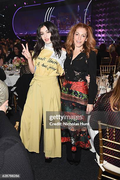 Charli XCX and Julie Greenwald attend the Billboard Women in Music 2016 event on December 9, 2016 in New York City.