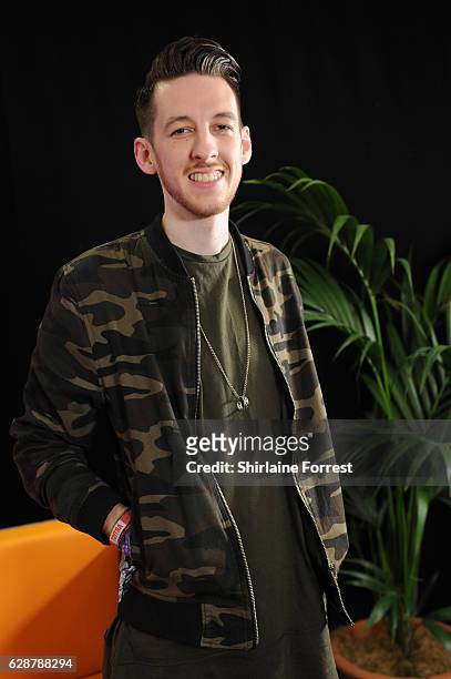 Sigala poses backstage at Key 103 Christmas Live at Manchester Arena on December 9, 2016 in Manchester, England.