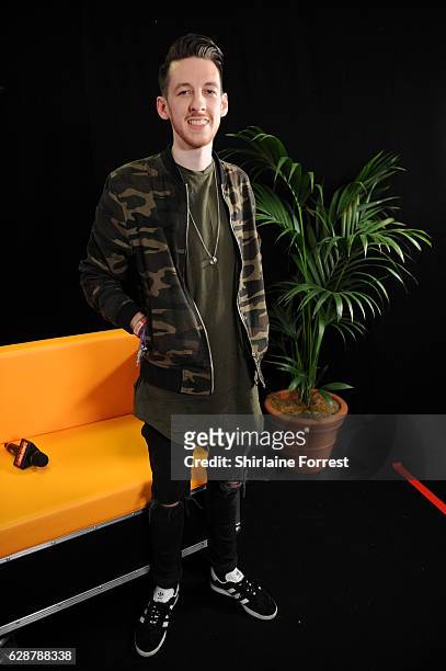 Sigala poses backstage at Key 103 Christmas Live at Manchester Arena on December 9, 2016 in Manchester, England.