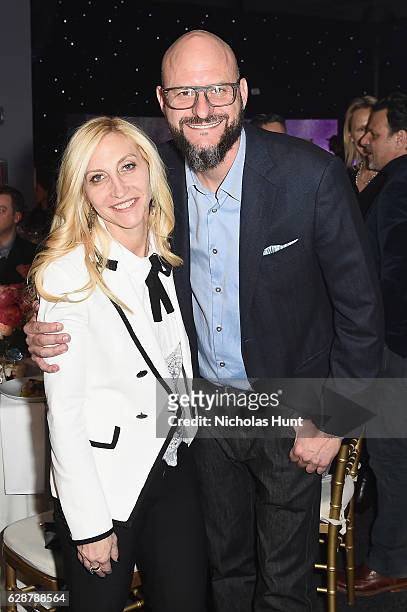 Jacqueline Saturn and Scott Greer attend the Billboard Women in Music 2016 event on December 9, 2016 in New York City.