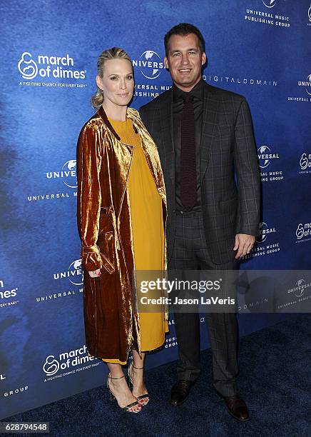 Actress Molly Sims and husband Scott Stuber attend the 2016 March of Dimes Celebration of Babies at the Beverly Wilshire Four Seasons Hotel on...