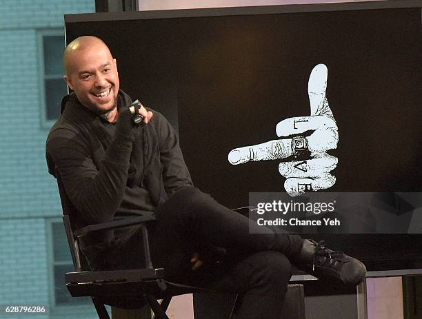 8ky of LMFAO attends The Build Series to discuss his solo album "Fxck Yeah: Chaos to Consciousness" at AOL HQ on December 9, 2016 in New York City.