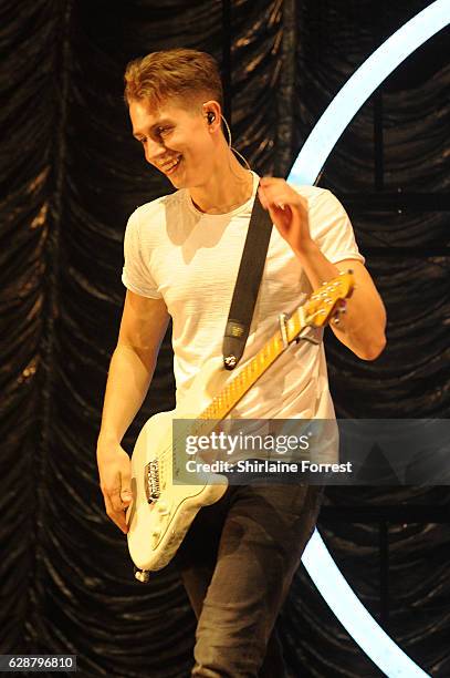 James McVey of The Vamps performs on stage at Key 103 Christmas Live at Manchester Arena on December 9, 2016 in Manchester, England.