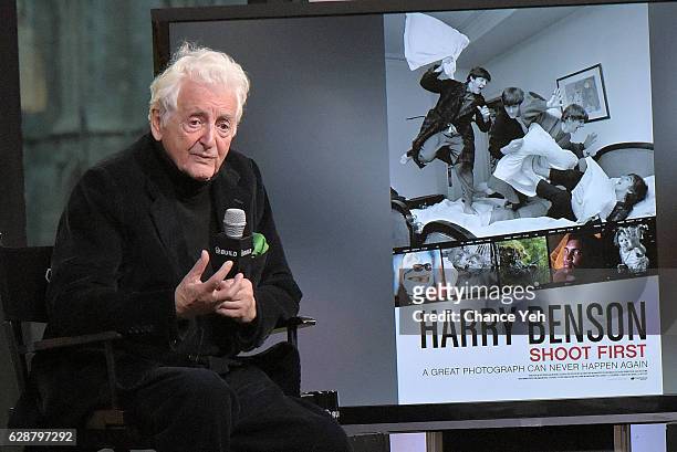 Harry Benson attends The Build Series to discuss the film "Harry Benson: Shoot First" at AOL HQ on December 9, 2016 in New York City.
