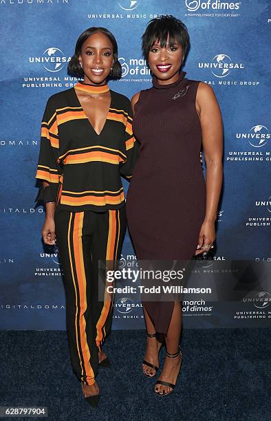 Kelly Rowland and Jennifer Hudson attend the 2016 March Of Dimes Celebration Of Babies at the Beverly Wilshire Four Seasons Hotel on December 9, 2016...