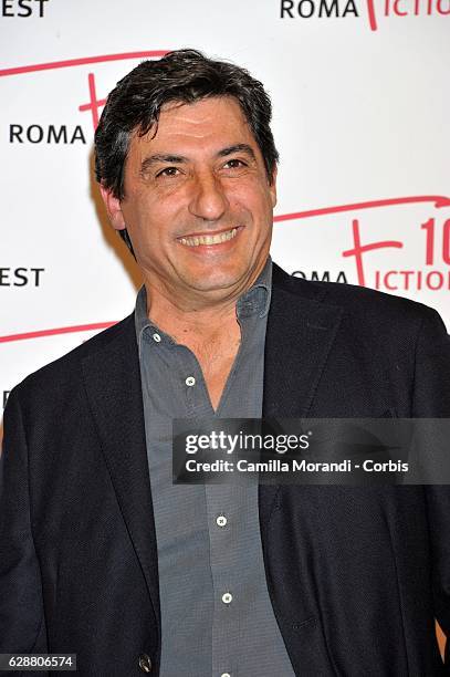 Emilio Solfrizzi attends the red carpet for "Amore pensaci tu" on December 10, 2016 in Rome, Italy.