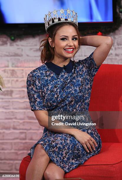 Actress Aimee Carrero visits Hollywood Today Live at W Hollywood on December 9, 2016 in Hollywood, California.