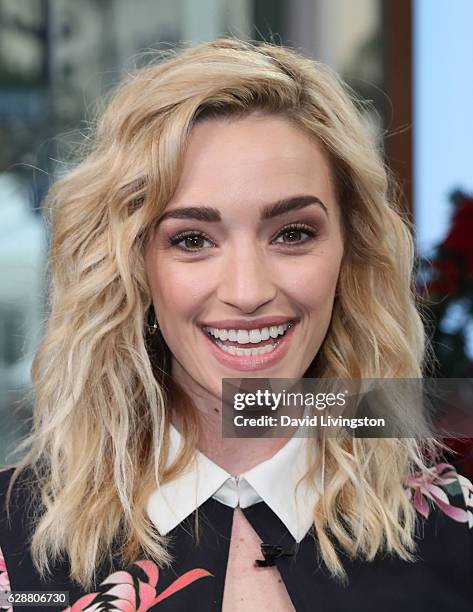 Actress Brianne Howey visits Hollywood Today Live at W Hollywood on December 9, 2016 in Hollywood, California.