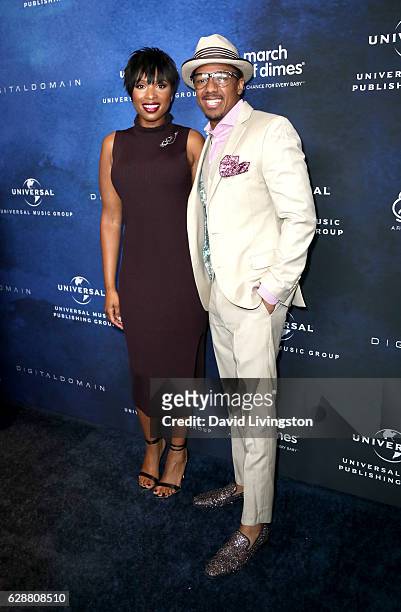 Singer Jennifer Hudson and tv personality Nick Cannon attend the 2016 March of Dimes Celebration of Babies at the Beverly Wilshire Four Seasons Hotel...