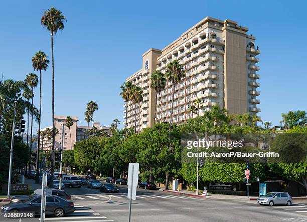 General view of the Four Seasons Hotel in Beverly Hills on December 05, 2016 in Beverly Hills, California.