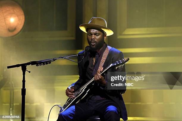 Episode 0588 -- Pictured: Musical guest Gary Clark Jr. Performs on December 09, 2016 --