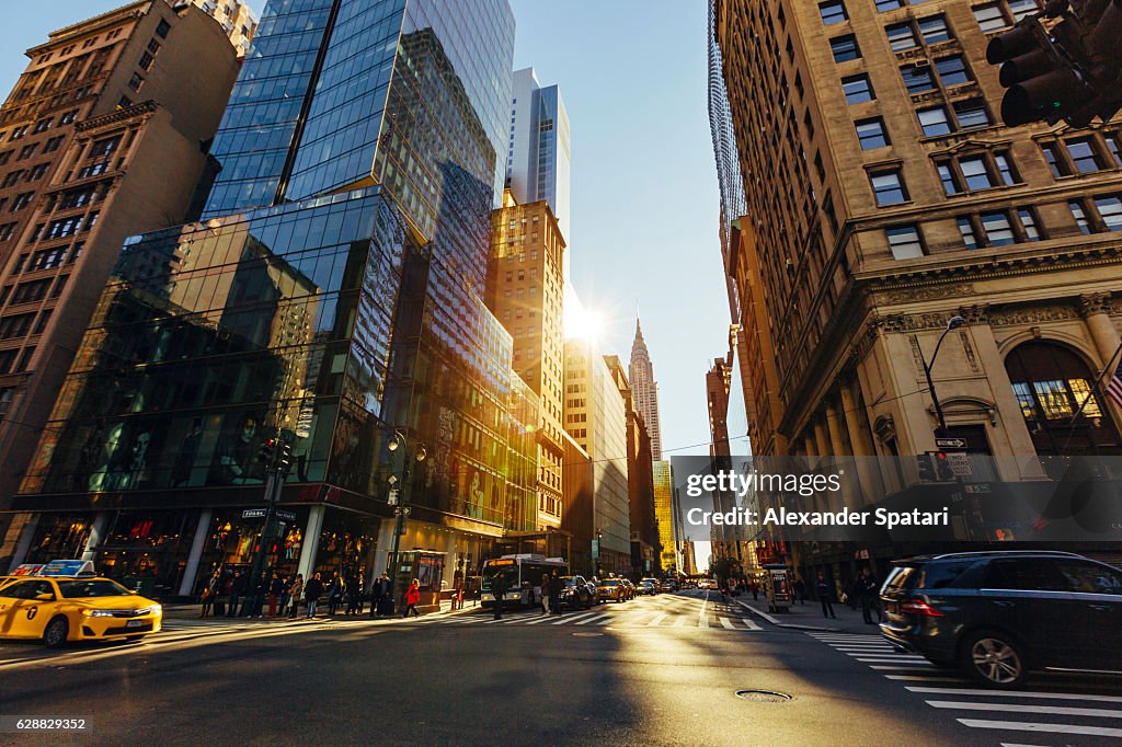 Streets of Manhattan, New York City, New York State, USA