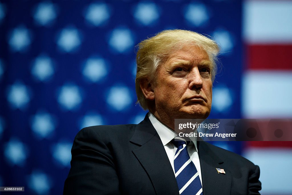 President Elect Trump Continues His "Thank You Tour" In Grand Rapids, Michigan