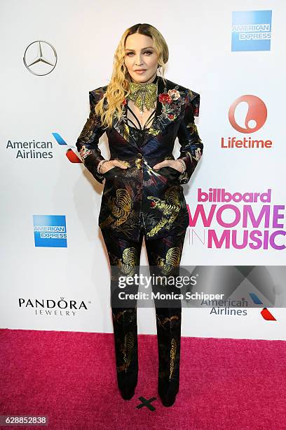 Madonna attends Billboard Women In Music 2016 on December 9, 2016 in New York City.