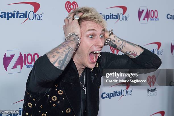 Machine Gun Kelly attends Z100's Jingle Ball 2016 at Madison Square Garden on December 9, 2016 in New York City.