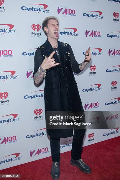 Machine Gun Kelly attends Z100's Jingle Ball 2016 at Madison Square Garden on December 9, 2016 in New York City.
